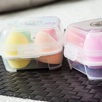 4-Pack Makeup Sponge Set, Beauty Blender for Face, Wet & Dry Use, Gourd Shape, Non-Powder Absorbing