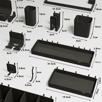 Pegboard Accessories for 16mm Hole Spacing - Metal Hooks, Storage Bins, Shelves, and Holders