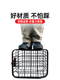 ROGTYO Aluminum Alloy Bicycle Rear Basket with Quick Release Rack for Mountain Bikes Commuting Shopping
