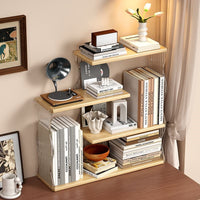 Acrylic Desktop Shelf Organizer Multi-layer Storage Rack for Dorm Office Desk