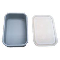 Silicone Double-Layer Travel Soap Box with Lid, Sealed and Thickened