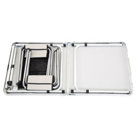 Portable Folding Aluminum Alloy Camping Table and Chairs Set for Outdoor BBQ, Picnic, and Camping, Foldable Table Set