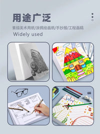 Dutch White Cardboard Paper for Art and Craft Projects - 8K, A4, A3, 250g, 300g - Ideal for Markers, Drawing, and Creative Design