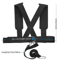 Sled Harness Resistance Trainer for Speed Agility Running and Tire Pulling