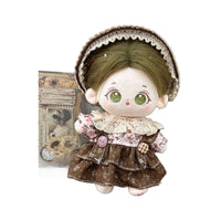 20cm Cotton Doll Clothes Set for Plush Dolls, School Uniform Style Outfits