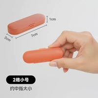 Portable Mini Pill Organizer for Travel, Opaque Medicine Storage Box