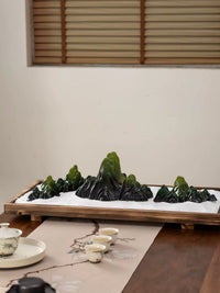 New Chinese Zen Mountain and River Landscape Ornament for Living Room Office Entrance