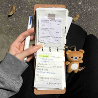 Mini Loose-Leaf Notebook with Vertical Lines, Portable Pocket Journal for Notes and Scrapbooking