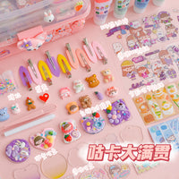 Cream Glue Guka DIY Craft Kit for Kids, Scrapbooking Stickers & Tools Set
