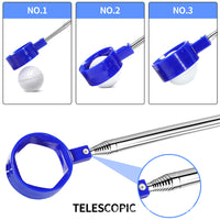 Golf Ball Retriever Telescopic Pick-Up Tool for Course Practice