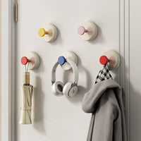 Suction Cup Hooks for Bathroom and Door, Punch-Free Heavy Duty Vacuum Hooks, Reusable Wall Hangers