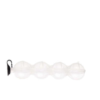 Whiskey Ice Ball Mold, 4-Cavity Round Clear Food-Grade Ice Maker for Home Use