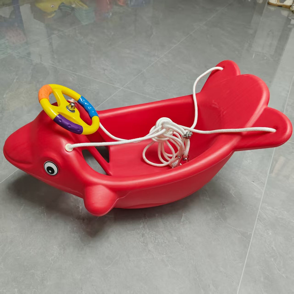 Kids' Single Plastic Swing Seat for Indoor/Outdoor Playgrounds