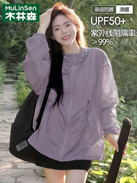 Mulin Sen Women's Sun Protection Jacket Breathable Ice Silk Thin Coat for Summer 2026
