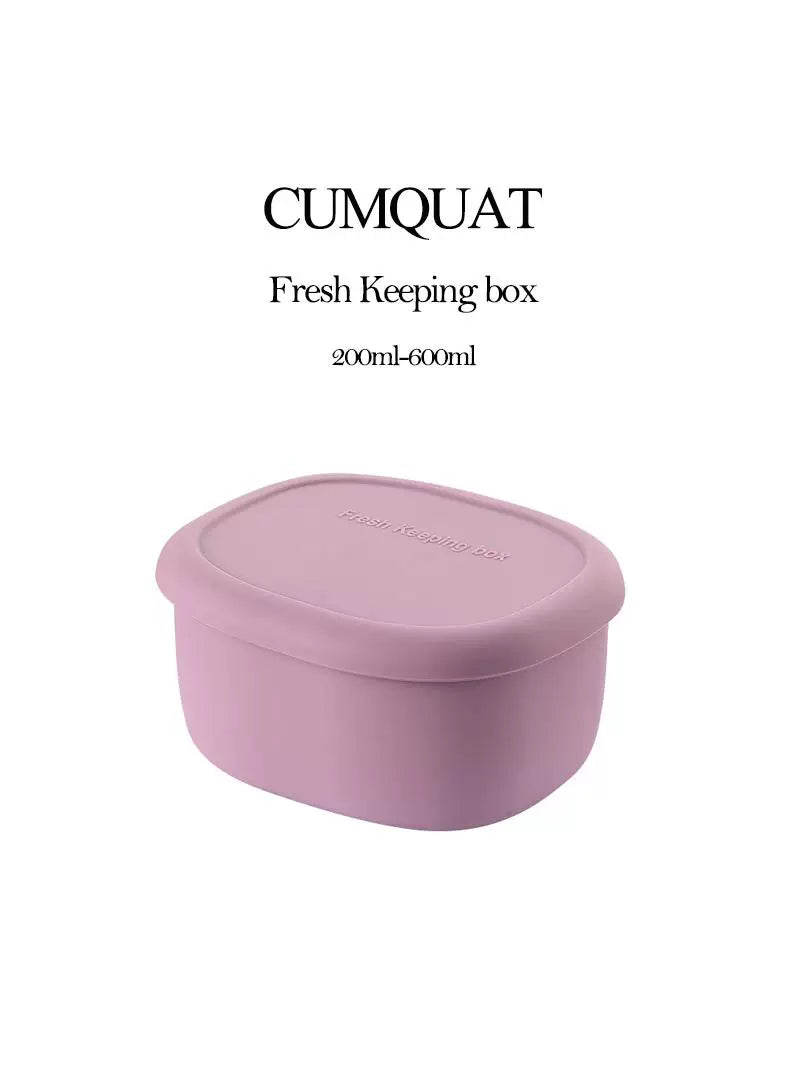 Microwave/Freezer Safe Food-Grade Silicone Lunch Box for Kids with Fruit and Baby Food Compartments, Sealed Container
