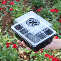 Seedling Starter Trays with Lids, Reusable Plant Germination Trays for Garden, Greenhouse, and Hydroponics
