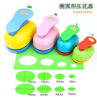 Oval Embossing Punch Set for DIY Craft and Scrapbooking