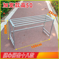 Heavy-Duty Iron Plant Stand for Balcony & Outdoor Use, 2-3 Tier Planter Shelf