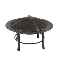 Outdoor Camping Fire Pit Round Large Bonfire Bowl Patio Heater BBQ Grill