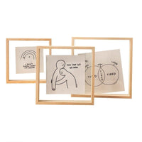 Double-Sided Transparent Photo Frame for DIY Art Display