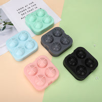 Silicone Sphere Ice Cube Tray with 8 Cavities, Easy Release Round Ice Ball Maker for Home and Commercial Use