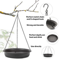 Creative Hanging Bird Bath Feeder for Outdoor Garden Decoration