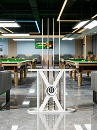 Billiard Cue Rack Floor Stand for Pool Cues - 9-Hole Storage Organizer