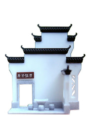 Chinese Huizhou Style Horse Head Wall Ornament for Aquariums & Terrariums