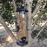 Outdoor Automatic Bird Feeder for Garden and Yard, Hanging Seed Dispenser