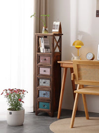 Slim Storage Cabinet with Drawers for Kitchen, Bathroom, and Living Room - 30cm Narrow Organizer