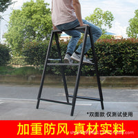 Outdoor A-Frame Sign Holder for Posters and Advertisements, Double-Sided Display Stand
