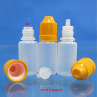 Child-Resistant Squeeze Dropper Bottles for Eyelash Glue, 3-50ml LDPE Plastic Liquid Dispenser with Twist Cap