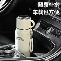 Jintang 316 Stainless Steel Insulated Water Bottle with Dual-Drink Lid, Portable for Sports & Travel