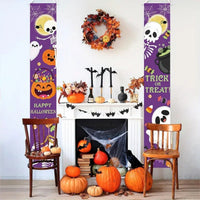 Halloween Decorative Couplets Banner for Carnival Party and Day of the Dead Celebrations