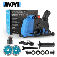 Angle Grinder Dust Shroud Kit for Grinding and Grooving with Vacuum Attachment