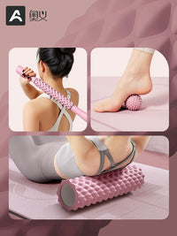 Yoga Foam Roller and Massage Stick Set for Muscle Relaxation and Myofascial Release