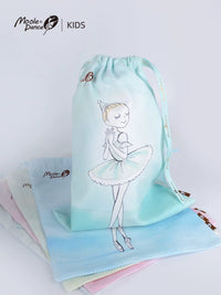 Children's Ballet Dance Shoe Bag Cotton Drawstring Pouch for Dancewear Storage