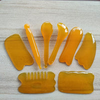 Natural Jade Gua Sha Scraping Tool for Face and Body Lymphatic Drainage and Massage