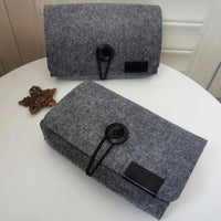 Felt Digital Storage Bag Travel Charger Cable Earphone Power Bank Organizer Pouch