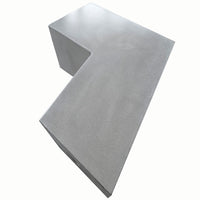 UHPC Concrete Planter Bench with Terrazzo Finish for Outdoor Landscape Seating