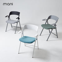 Foldable Portable Plastic Chair with Backrest for Home Office Training and Outdoor Use