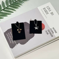 Velvet Jewelry Display Stand for Necklaces, Earrings, and Pendants