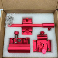 Fishing Box Aluminum-Magnesium Alloy Detachable Rod Holder, Keepnet Holder, and Bait Tray Holder Set
