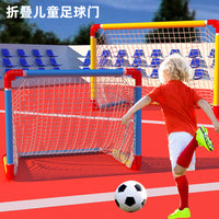 Foldable Kids Soccer Goal Portable Football Net for Outdoor Sports Early Education Parent-Child Play