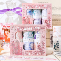 Petal Rhythm Washi Tape Set for DIY Scrapbooking and Decoration