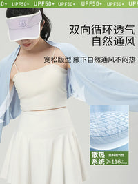 Women's UV Protection Sun Shawl with Ice Sleeves for Driving and Office Wear
