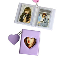 Heart Hollow Mini Photo Album for Instax and Small Cards, Solid Color Kpop Photocard Holder