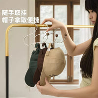 Multi-functional Hat and Bag Organizer Hanger for Closet