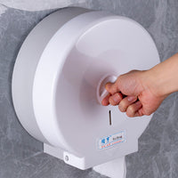 Wall-Mounted Waterproof Toilet Paper Holder for Large Rolls, Punch-Free Tissue Dispenser for Bathroom and Hotel