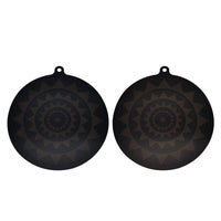 Induction Cooktop Protective Mat with Temperature-Sensitive Color Change, Non-Slip Fiberglass Heat Insulation Pad